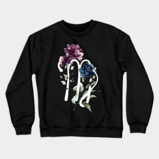 Modern floral zodiac star sign virgo Crewneck Sweatshirt